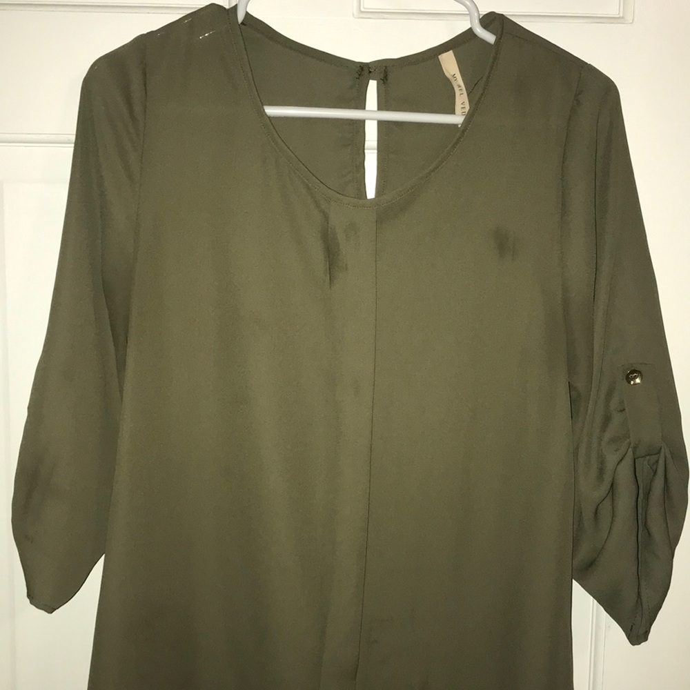 My Beloved dark green blouse. Size M.
